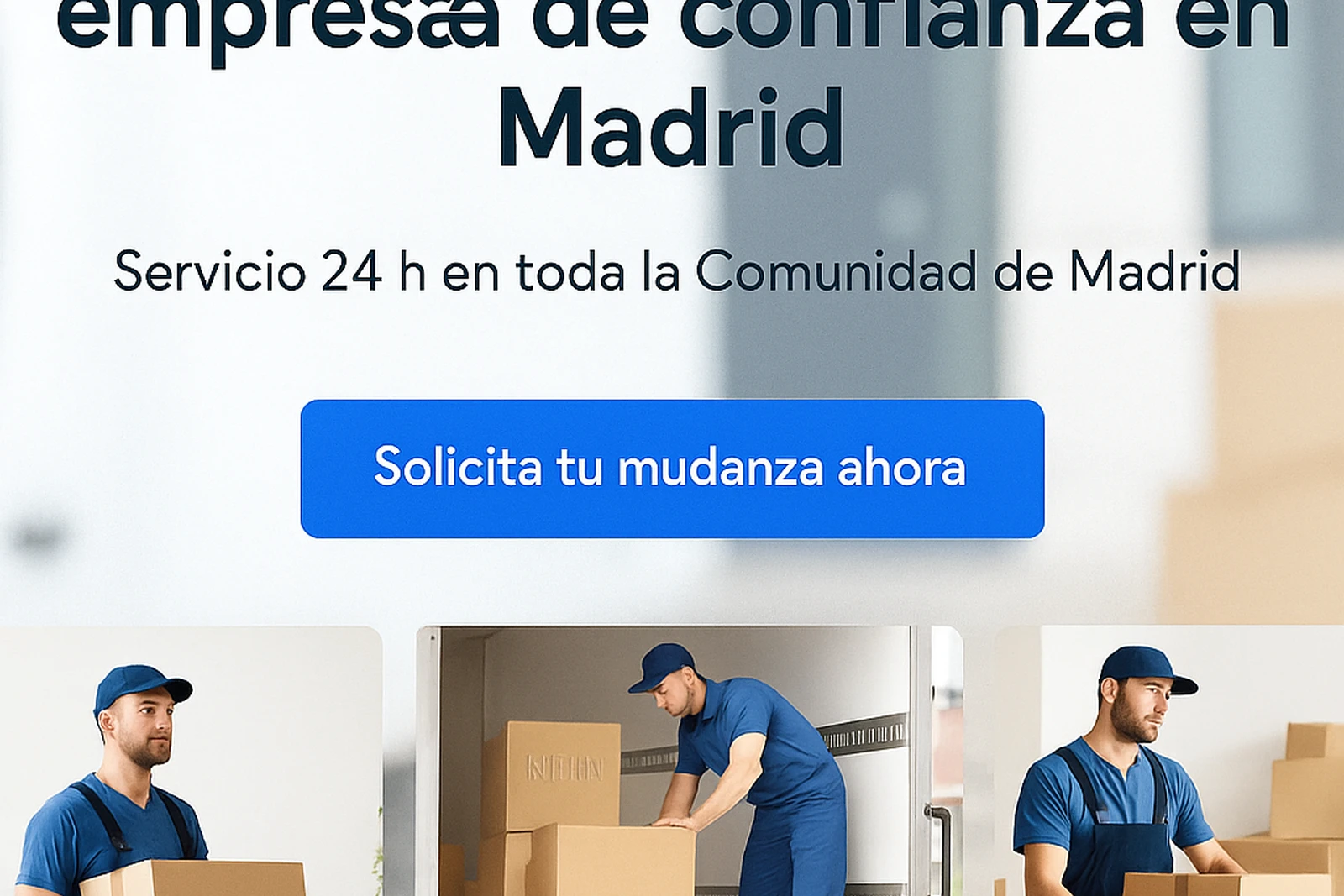 Interior de hogar con cajas - servicio de mudanzas Móstoles